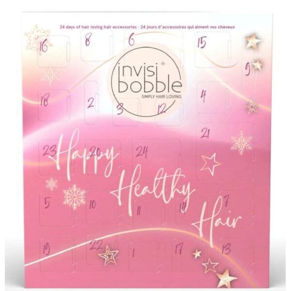 Advendikalender Invisibobble Advendikalender 2022 Happy Healthy Hair, 24 tk. juukseaksessuaarid