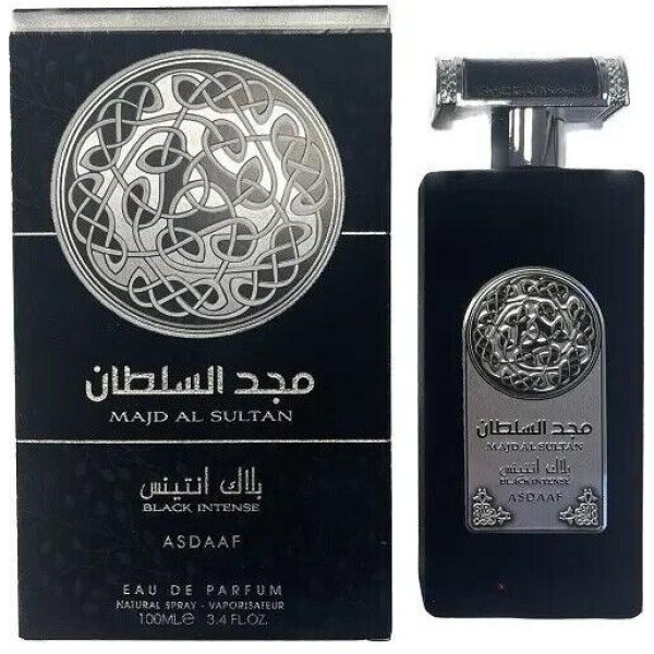 Asdaaf Majd Al Sultan Black Intense EDP lõhnastatud vesi meestele, 100 ml