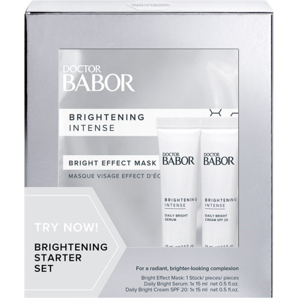 Babor Brightening Intense Starter Set näohoolduskomplekt (seerum, 15 ml + näokreem, 15 ml + näomask, 1 tk.)