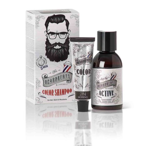 Beardburys Color Shampoo 2N Black värvi ajutine juukseid tooniv šampoon