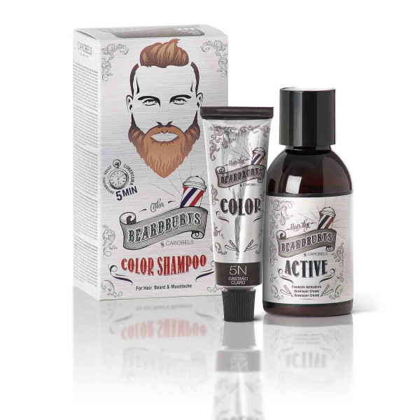 Beardburys Color Shampoo 5N Helepruun ajutine juukseid tooniv šampoon