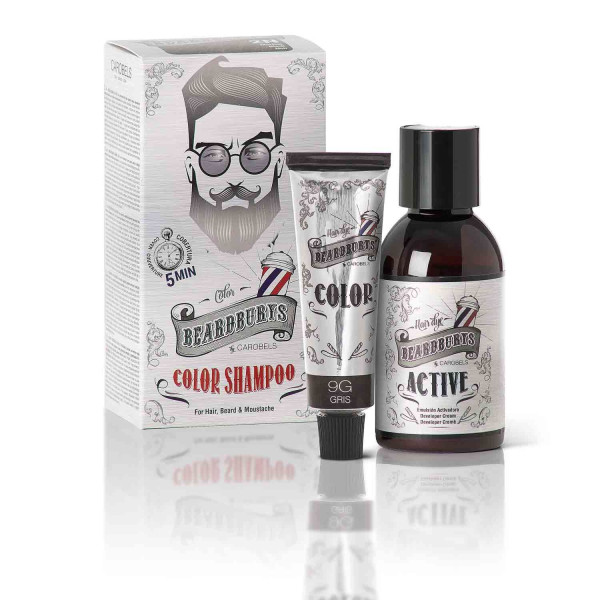 Beardburys Color Shampoo 9G Halli värvi ajutine juukseid tooniv šampoon