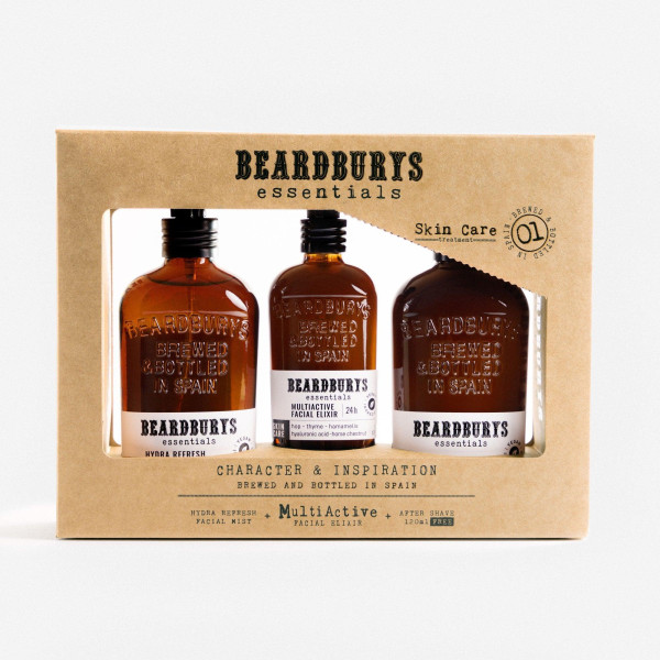 Beardburys Essentials Facial Kit 3 Products näohoolduskomplekt meestele