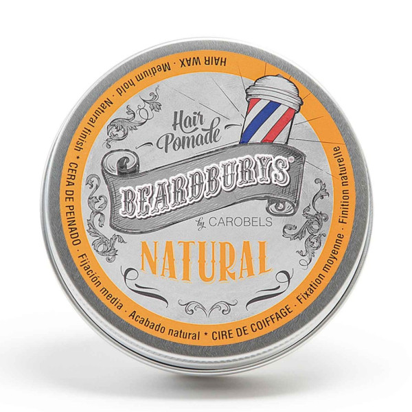 Beardburys Natural Pomade keskmise fiksatsiooniga, kreemja konsistentsiga, 100 ml