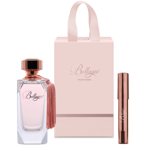 Bellagio Pour Femme komplekt naistele (EDP, 100 ml + EDP, 3,2 ml)