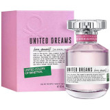 Benetton United Dreams Love Yourself EDT tualettvesi naistele, 80 ml