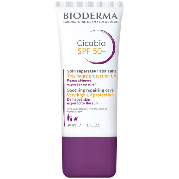 Bioderma Cicabio SPF50+ nahka taastav kreem päikesekaitsega, 30 ml