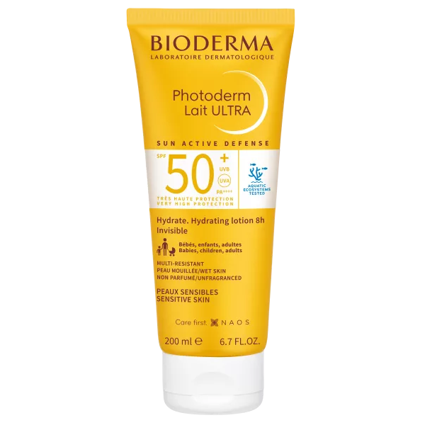 Bioderma Photoderm Lait Ultra Milk SPF 50 päikesekaitsega kehakreem, 200 ml