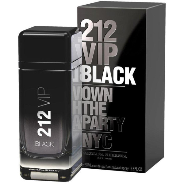 Carolina Herrera 212 VIP Black EDP lõhnastatud vesi meestele, 200 ml