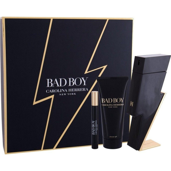 Carolina Herrera Bad Boy tualettvee komplekt meestele (Edt 100 ml + dušigeel 100 ml + Edt 10 ml)