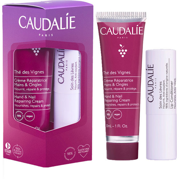 Caudalie Thé Des Vignes Hand & Lip Duo komplekt (kätekreem, 30 ml + huulepalsam, 4,5 g)