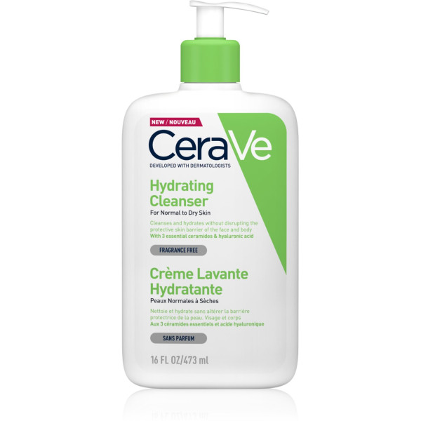 Cerave Hydrating Cleanser niisutav näo- ja kehapesuvahend, 473 ml