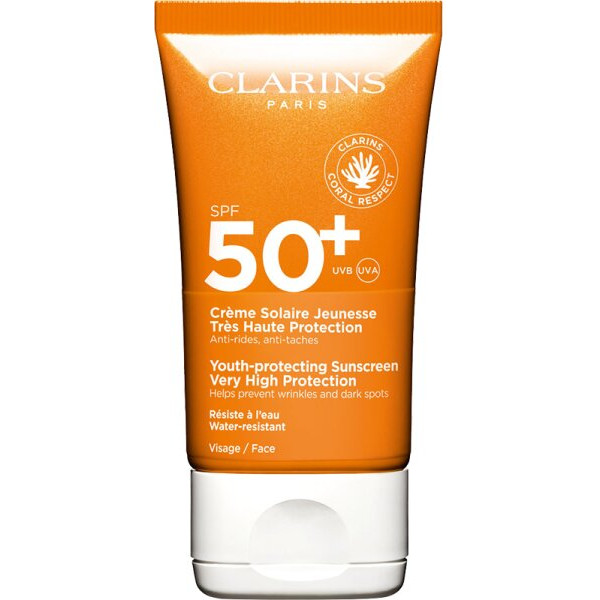 Clarins Youth-Protecting Sunscreen Very High Protection SPF 50+ päikesekaitsega näokreem, 50 ml