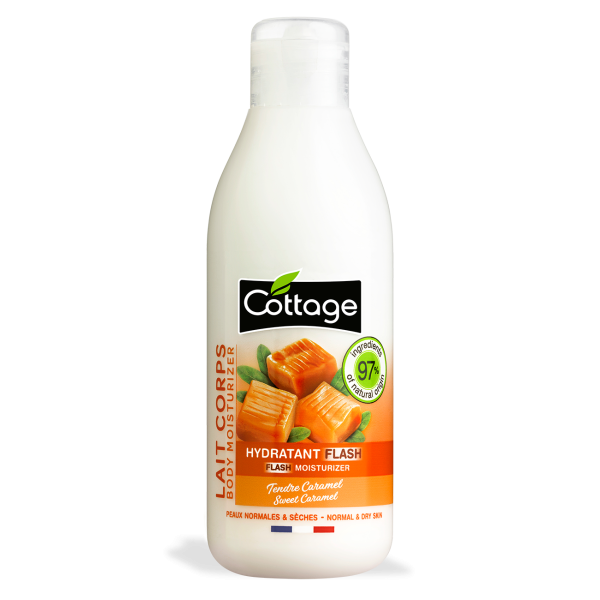 Cottage Body Milk - Flash Moisturizer Sweet Caramel kehapiim, 200 ml