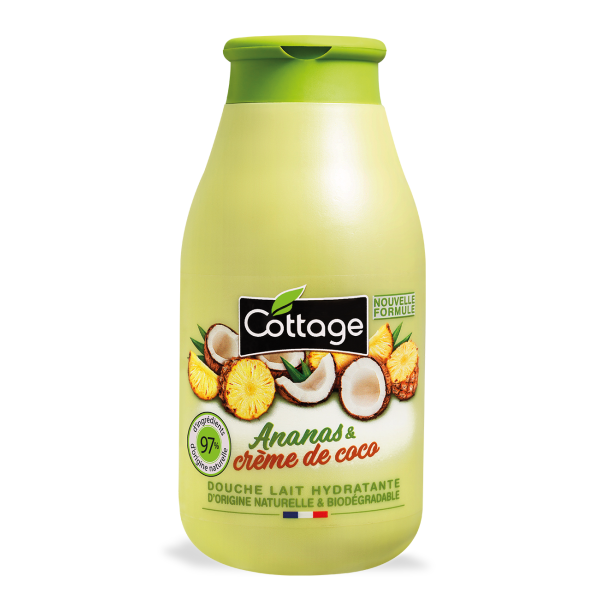 Cottage Shower Milk Pineapple & Coconut Cream niisutav dušipiim, 250 ml