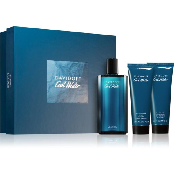 Davidoff Cool Water komplekt meestele (EDT, 125 ml + habemeajamisjärgne palsam, 75 ml + dušigeel, 75 ml)