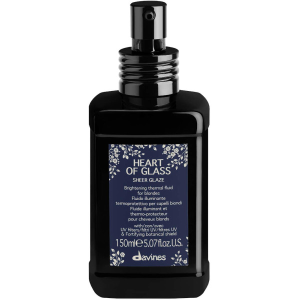 Davines Heart Of Glass Sheer Glaze Brightening Thermal Fluid sära ja kaitse heledatele juustele, 150 ml