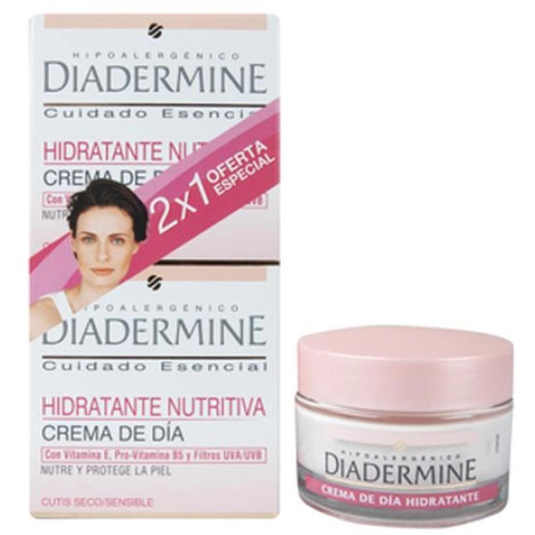 Diadermine Nourishing Moisturizing igapäevane niisutav kreem, 2 x 50 ml