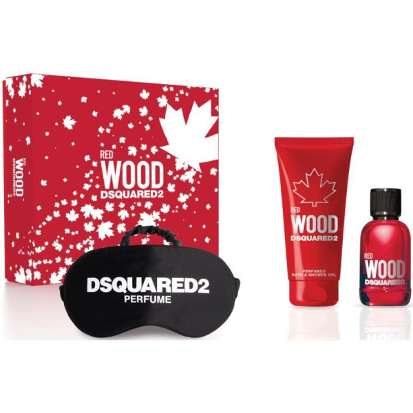 Dsquared2 Red Wood komplekt naistele (EDT, 50 ml + dušigeel, 100 ml + unemask)