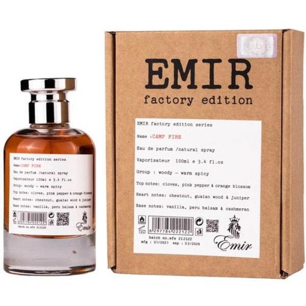 Emir Camp Fire Factory Edition EDP lõhnastatud vesi unisex, 100 ml