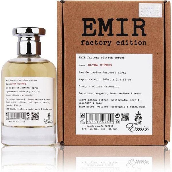 Emir Ultra Citrus Factory Edition EDP lõhnastatud vesi unisex, 100 ml