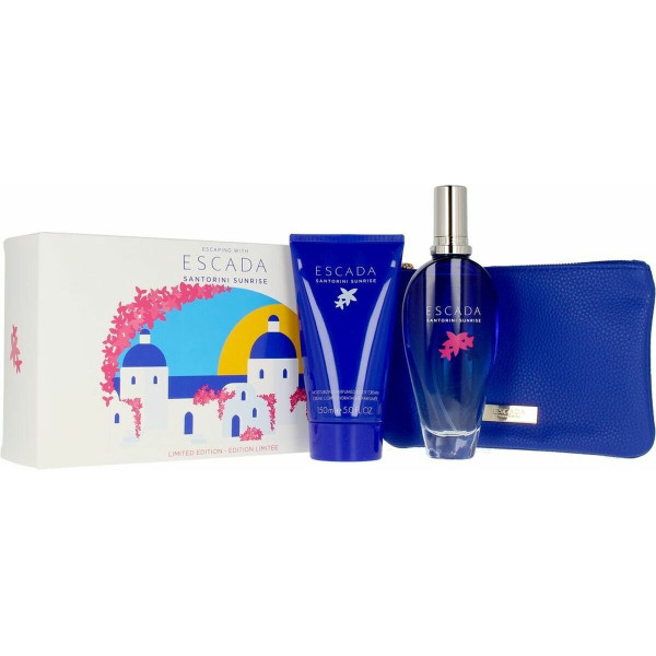 Escada Santorini Sunrise Gift Set kinkekomplekt (EDT, 100 ml + kehakreem, 150 ml + kosmeetika)