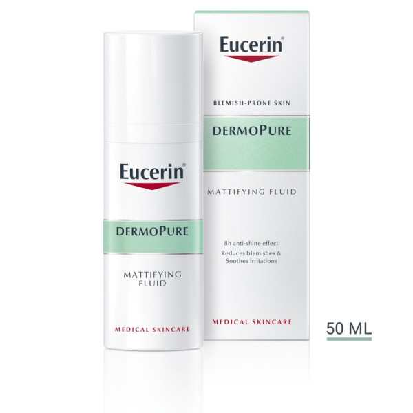 Eucerin DermoPure matistav vedelik, mis annab matistava efekti, 50 ml