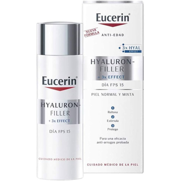 Eucerin Hyaluron Filler päevakreem normaalsele ja kombineeritud nahale SPF 15 päevakreem, 50 ml