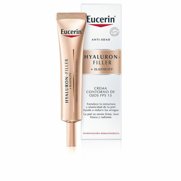 Eucerin Hyaluron-Filler + Elasticity Eye Contour SPF 15 silmaümbruskreem, 15 ml