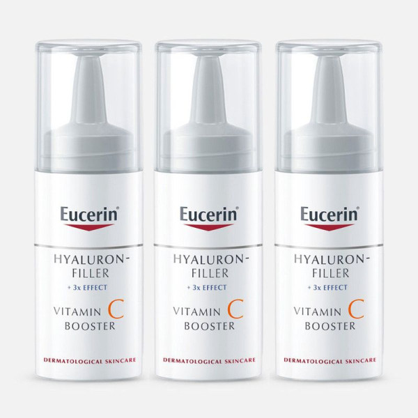 Eucerin Hyaluron-Filler Vitamin C Booster C-vitamiini seerum, 3 x 8 ml