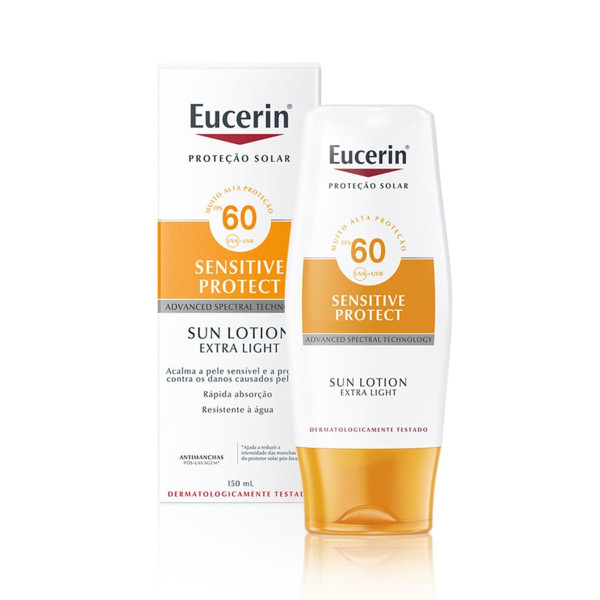 Eucerini Sensitive Protect päikesekaitsekreem Extra Light SPF 50+ päikesekaitsekreem, 150 ml