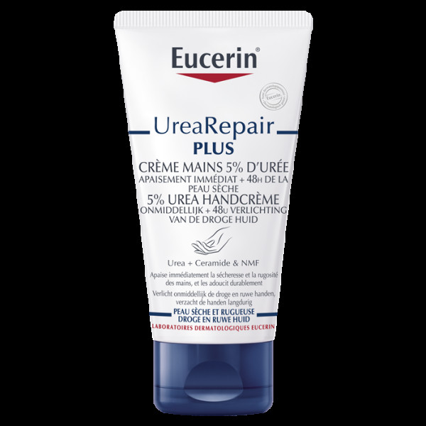 Eucerini UreaRepair Plus 5% Urea kätekreem kätekreem 5% uureaga, 75 ml