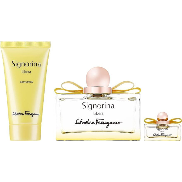 Ferragamo Signorina Libera komplekt naistele (EDP, 100 ml + kehakreem, 50 ml + EDP, 5 ml)