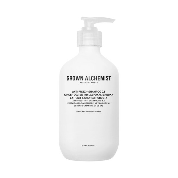 Grown Alchemist Anti-Frizz Shampoo 0,5 šampoon rahututele, särisema kalduvatele juustele, 500 ml