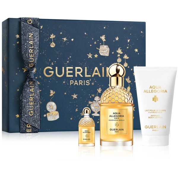 Guerlain Aqua Allegoria Forte Mandarine Basilic komplekt unisex (EDP, 75 ml + EDP, 7,5 ml + kehakreem, 75 ml)