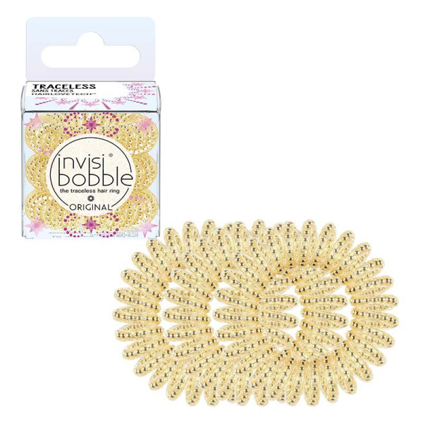 Juuksepaelad Invisibobble Original - Gold Rush Time To Shine, 3 tk.