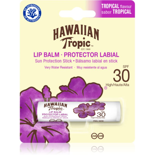 Hawaiian Tropic Lip Balm Protector Balm SPF 30 huulepalsam, 4 ml