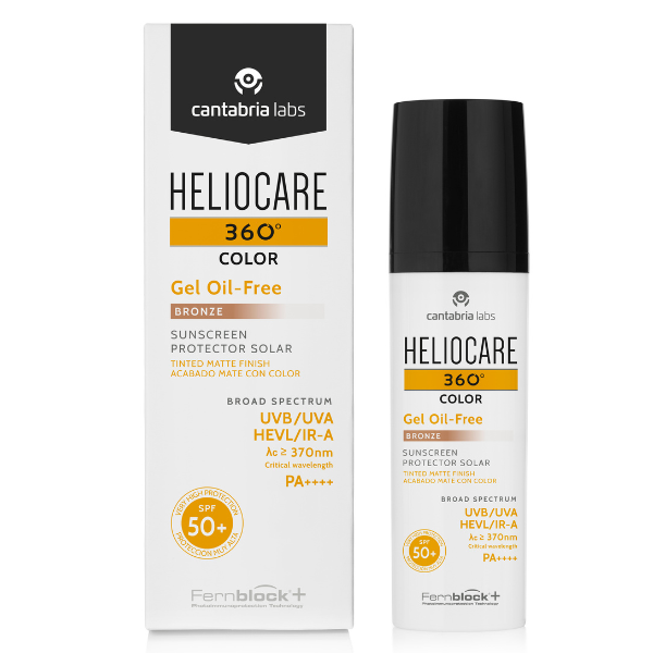 Heliocare 360 Face Sun Care SPF50+ päikesekaitsega näokreem värviga, toon: pronks, 50 ml