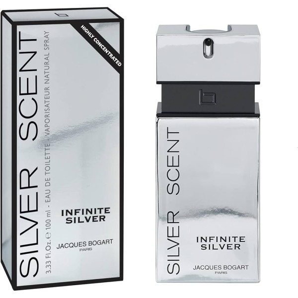 Jacques Bogart Silver Scent Infinite Silver EDT tualettvesi meestele, 100 ml