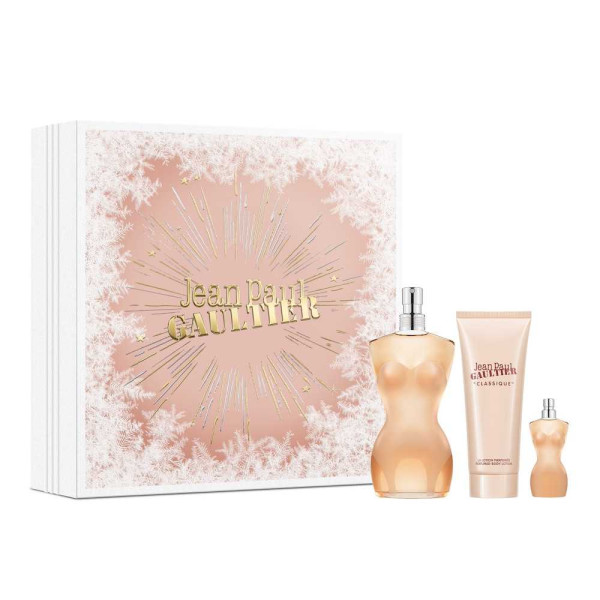 Jean Paul Gaultier Classique Christmas 2023 komplekt naistele (EDT, 100 ml + EDT, 6 ml + kehakreem, 75 ml)