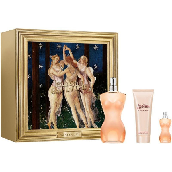 Jean Paul Gaultier Classique EDT komplekt naistele (EDT, 100 ml + EDT, 6 ml + kehakreem, 75 ml)