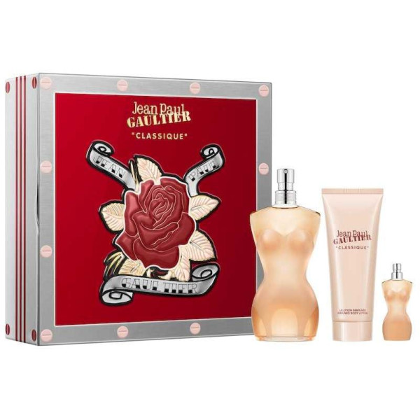 Jean Paul Gaultier Classique EDT komplekt naistele (EDT, 100 ml + EDT, 6 ml + kehakreem, 75 ml)