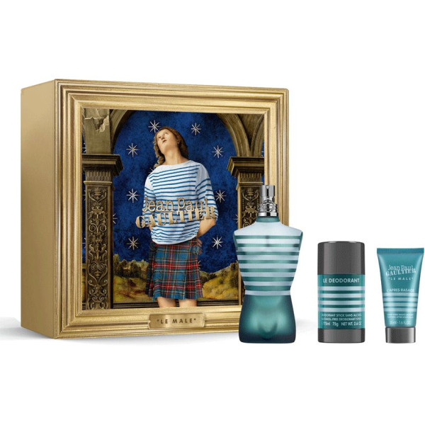 Jean Paul Gaultier Le Male komplekt meestele (EDT, 125 ml + habemeajamisjärgne palsam, 50 ml + deodorant, 75 g)