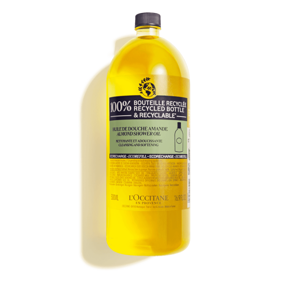 L'occitane mandli dušiõli Eco-Refill mandli dušiõli täiteaine, 500 ml