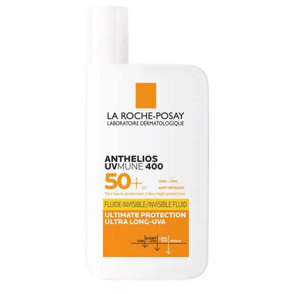 La Roche-Posay Anthelios UVMUNE 400 Invisible Fluid SPF 50+ päikesekaitsekreem tundlikule nahale, 50 ml