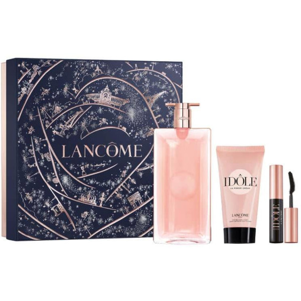 Lancome Idole Giftset naistele 2024 (EDP, 50 ml + kehakreem, 50 ml + miniripsmetušš, 2,5 ml)