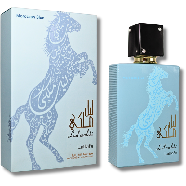 Lattafa Lail Maleki Moroccon Blue EDP lõhnastatud vesi unisex, 100 ml