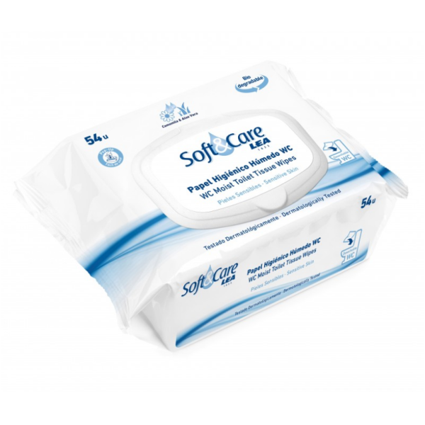 Lea Soft & Care WC Moist Toilet Tissue märg tualettpaber, 54 tk.