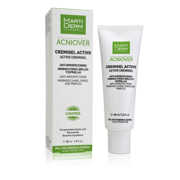 Martiderm Acniover Active Cremigel kreem-geel aknele kalduvale nahale, 40 ml