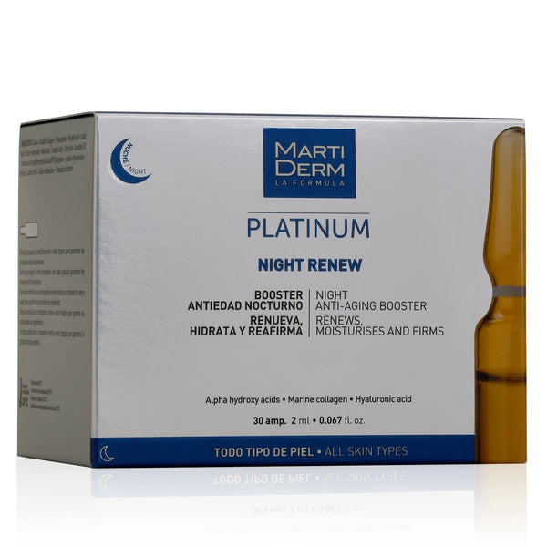 Martiderm Platinum Night Renew Ampoules taastavad öised näoampullid, 30 tk. x 2 ml 